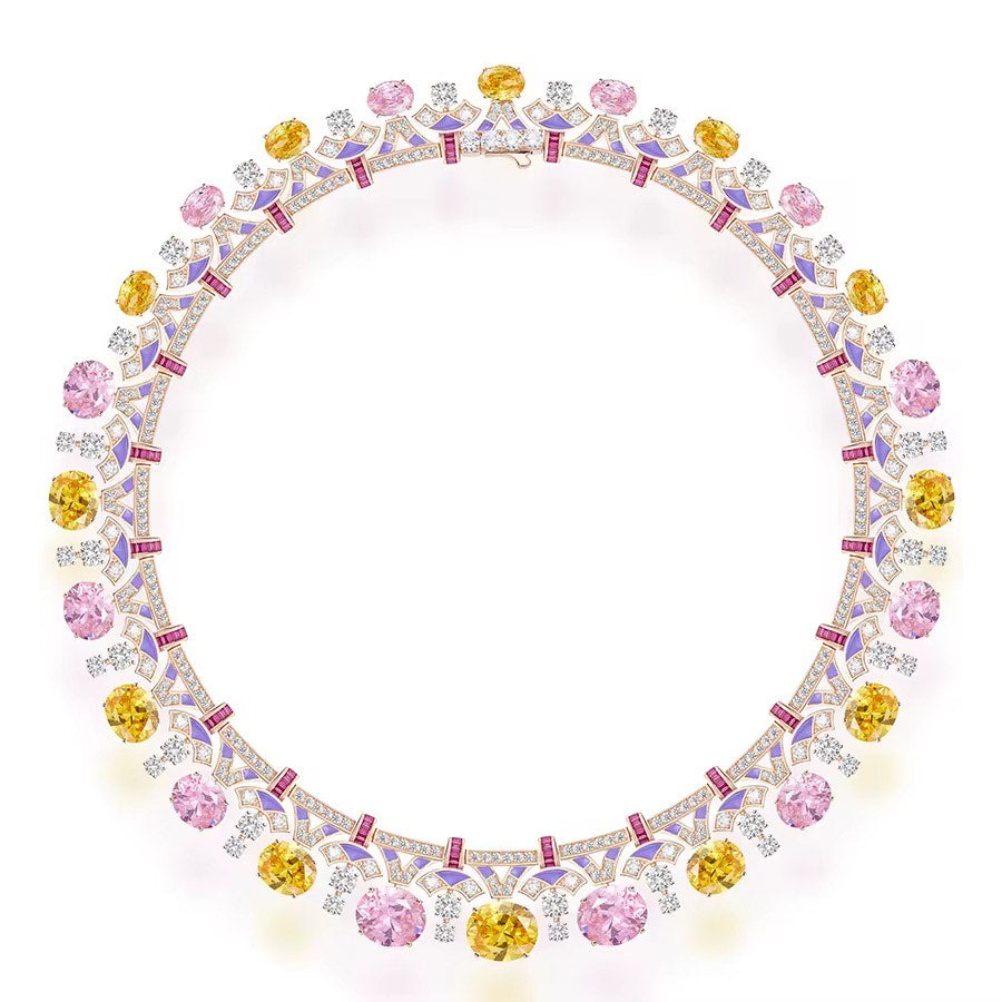 Pastel Parade - Set of Necklace & Earrings