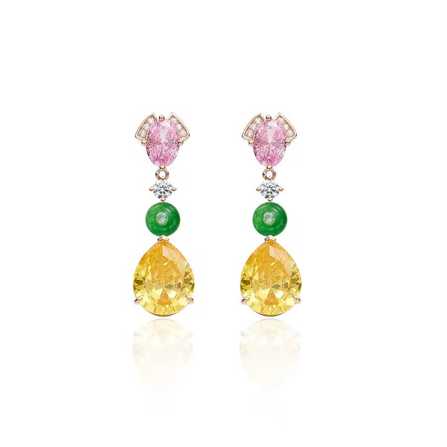 Pastel Parade - Set of Necklace & Earrings