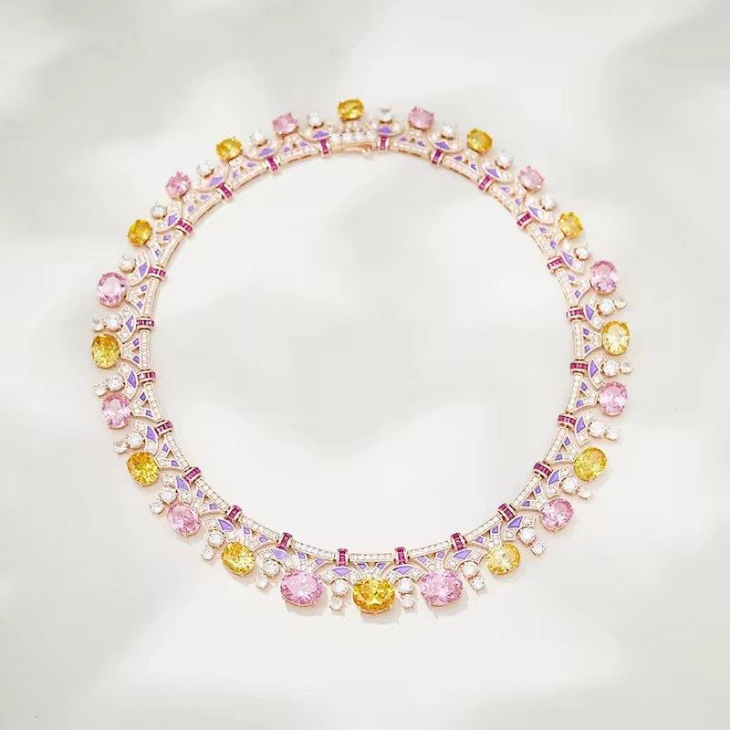 Pastel Parade - Set of Necklace & Earrings