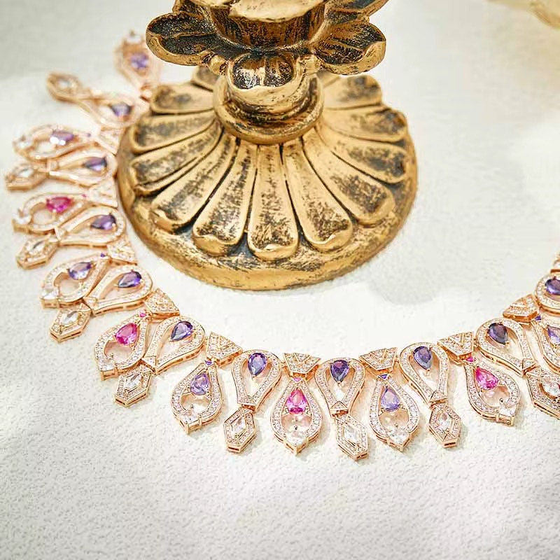 Starlight Dew - Set of Necklace & Earrings