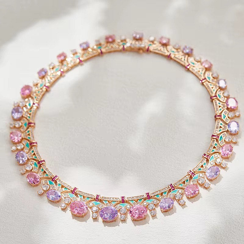 Pastel Royale - Set of Necklace & Earrings
