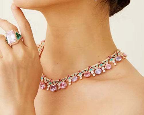 Pastel Royale - Set of Necklace & Earrings
