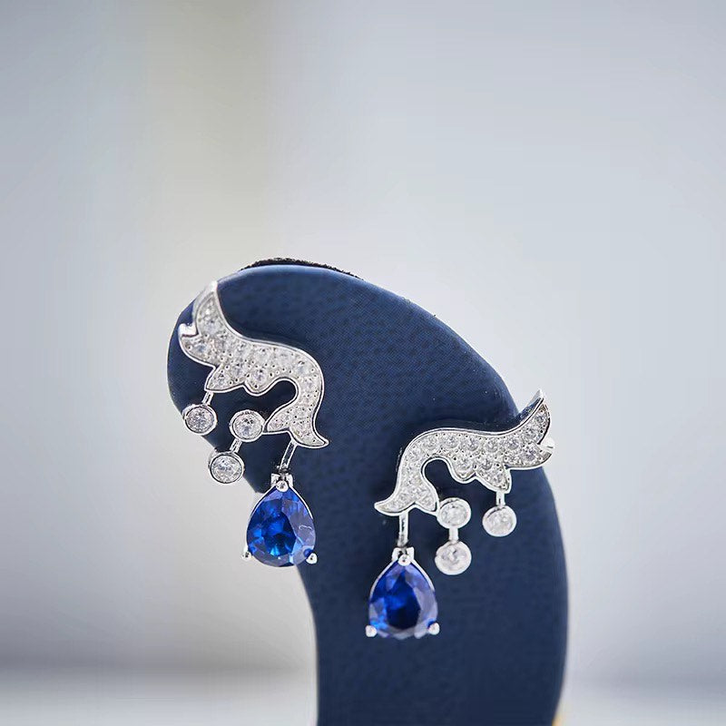 Midnight Wings - Set of Necklace & Earrings