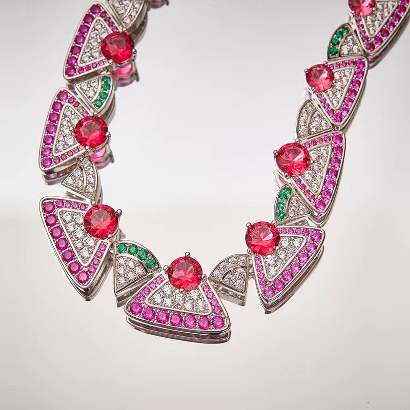 Rosette Rush - Set of Necklace & Earrings