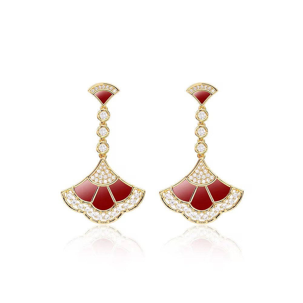Flare Series - Sunset Glow -  Chain with Pendant & Earrings