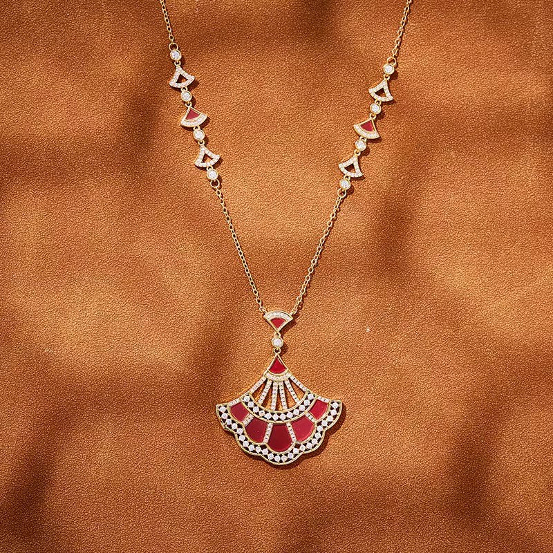 Flare Series - Sunset Glow -  Chain with Pendant & Earrings