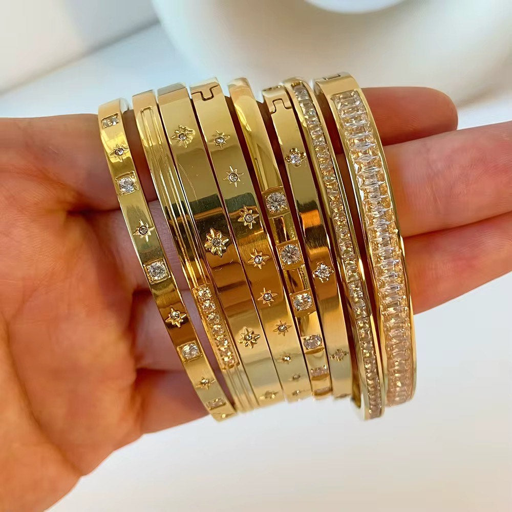 Star Zircon Bangle