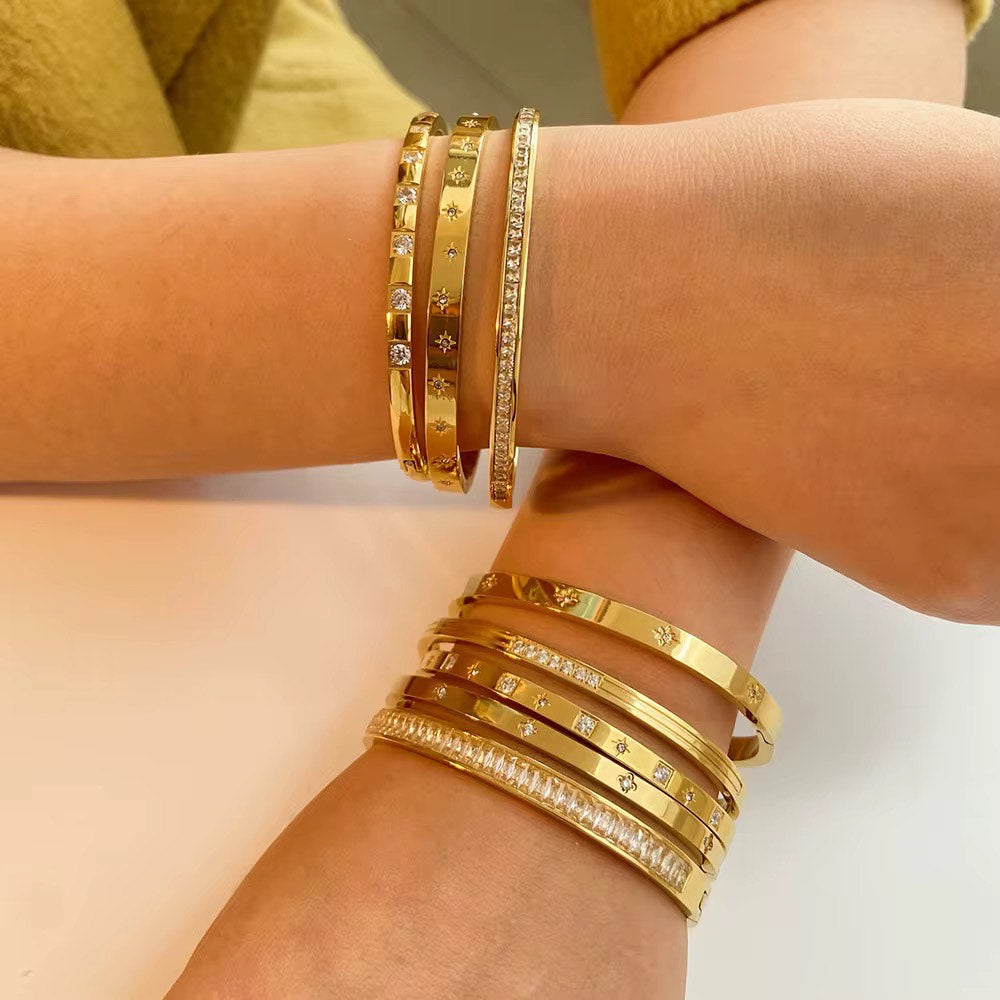 Star Zircon Bangle