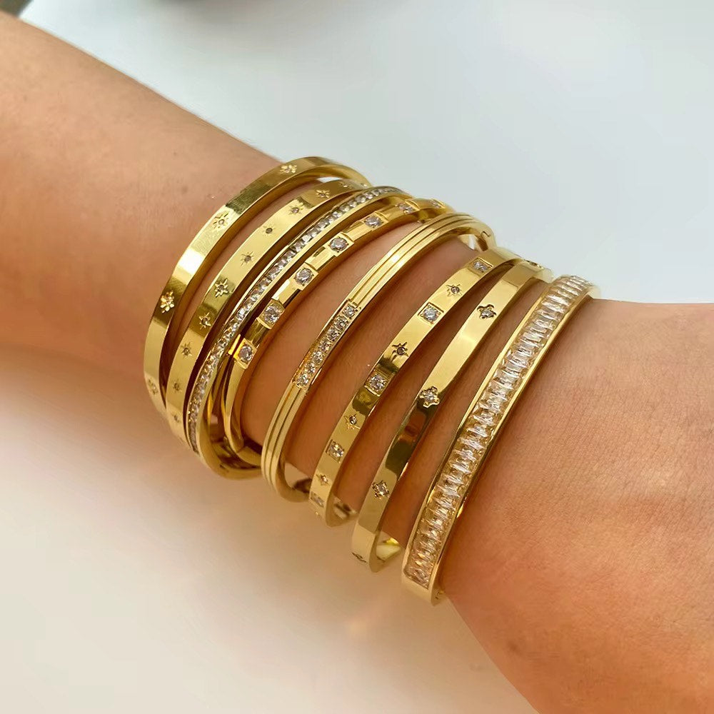 Star Zircon Bangle