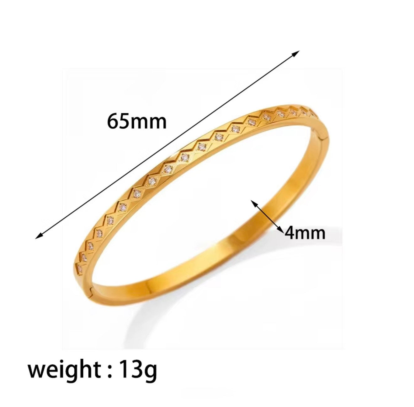 Diamond Pattern Bangle
