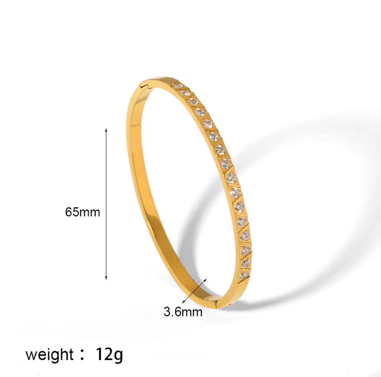 Zircon Sway Bangle