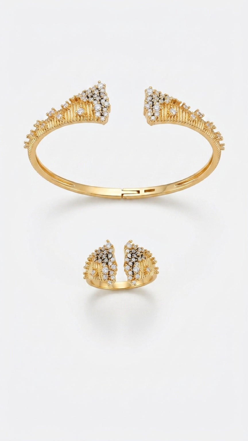 Tiara Gleam -  Bangle & Ring