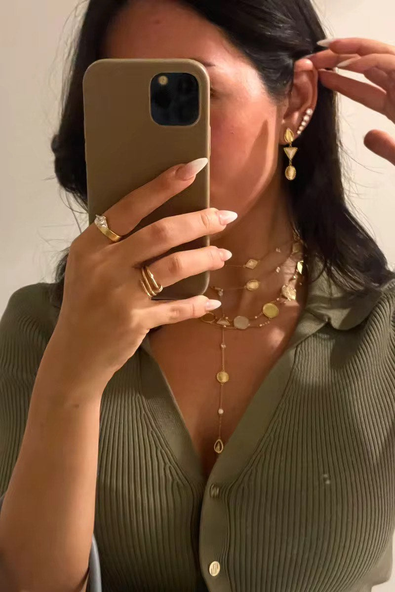 Gold Coin Necklace/ Choker
