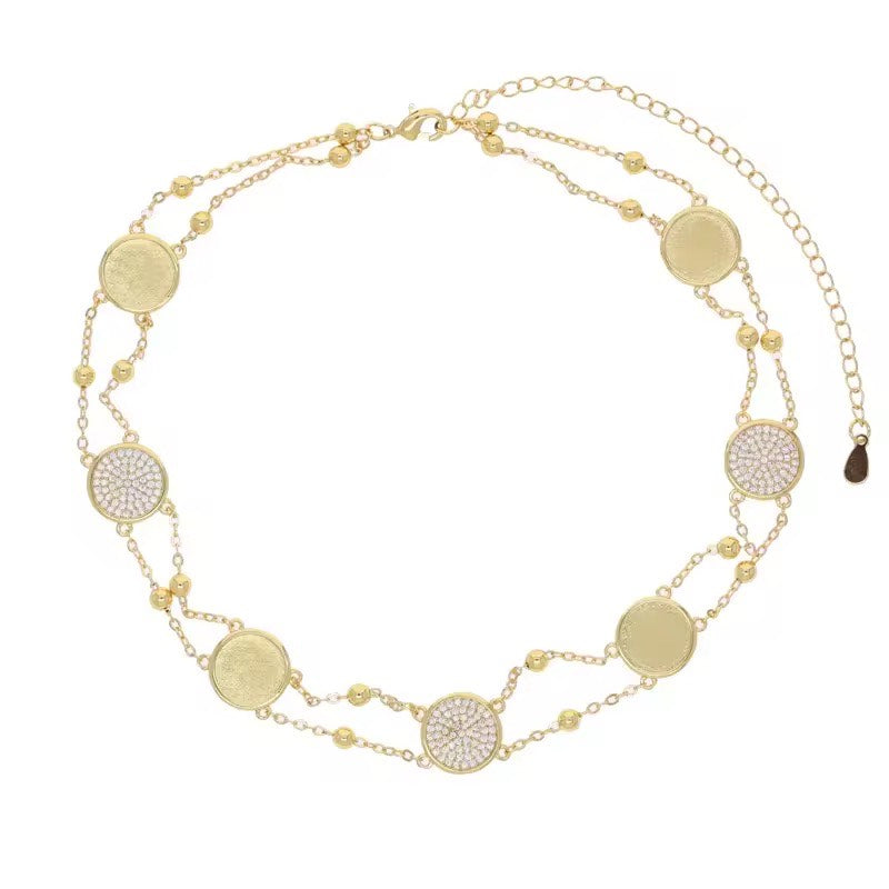 Gold Coin Necklace/ Choker