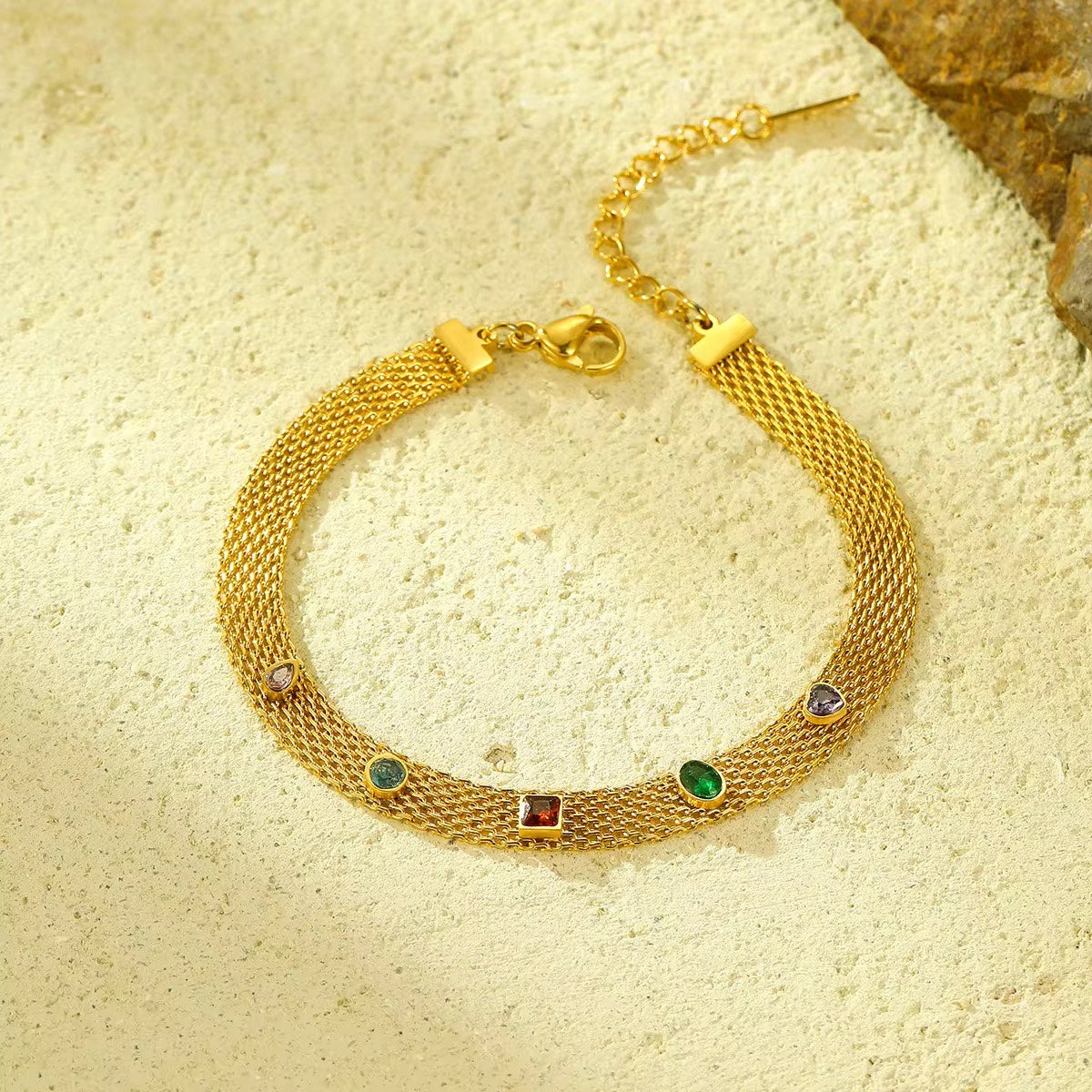 Gold Weave Necklace & Bracelet
