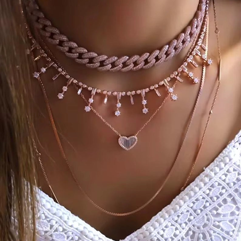 Glow Me Rose Necklace- 18K Rose Gold Plated