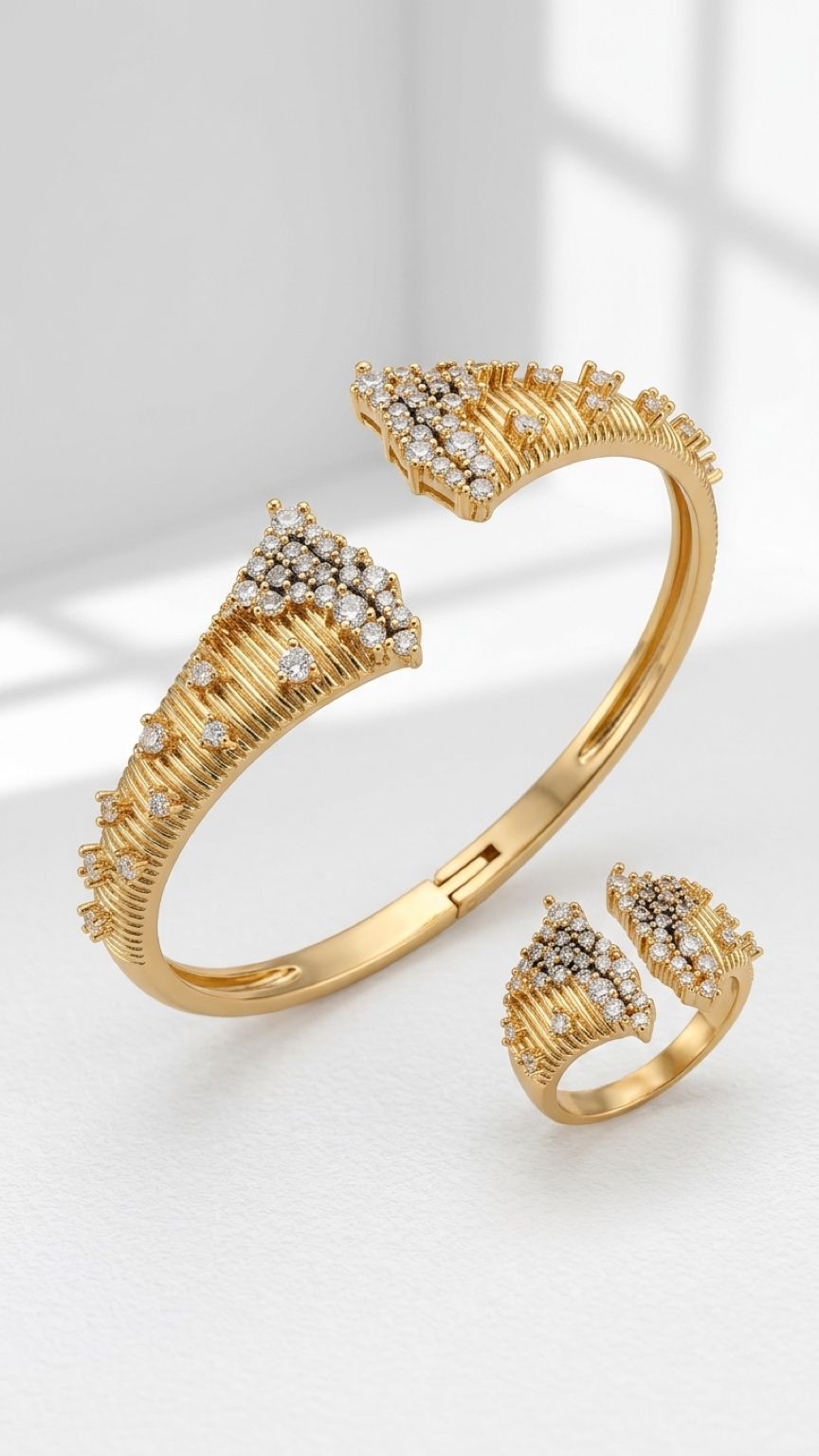 Tiara Gleam -  Bangle & Ring