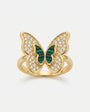 Malachite Butterfly Ring