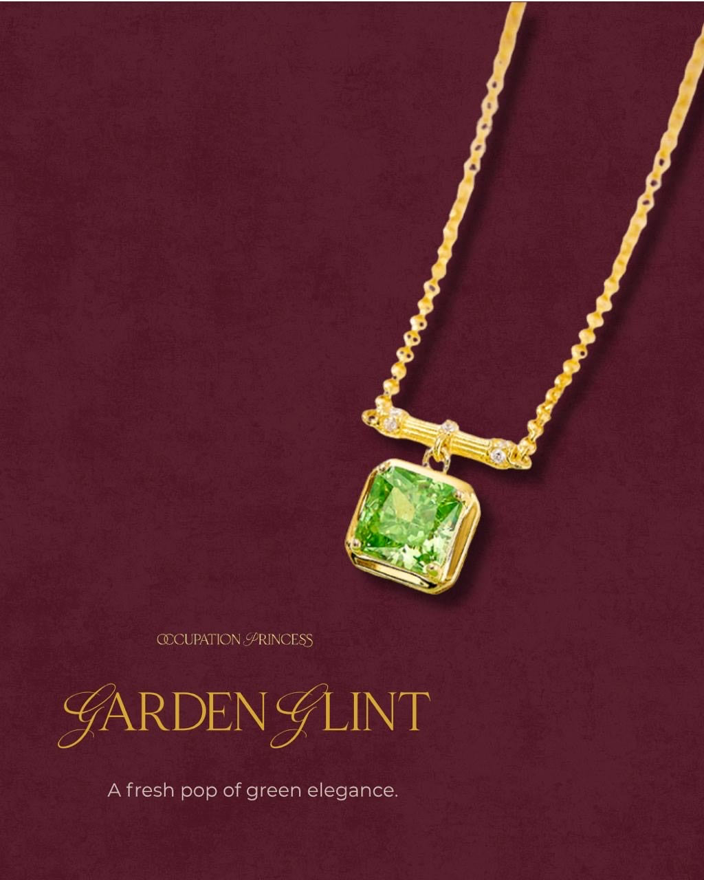Garden Glint  - Chain with Pendant